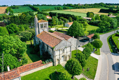 Eglise St Vivien à La Vallée, Charente Maritime, France