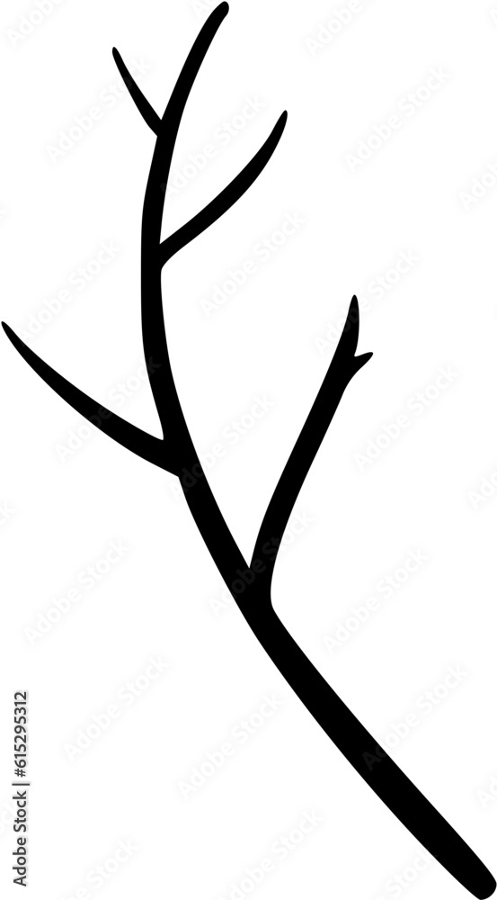 Tree branch outline 