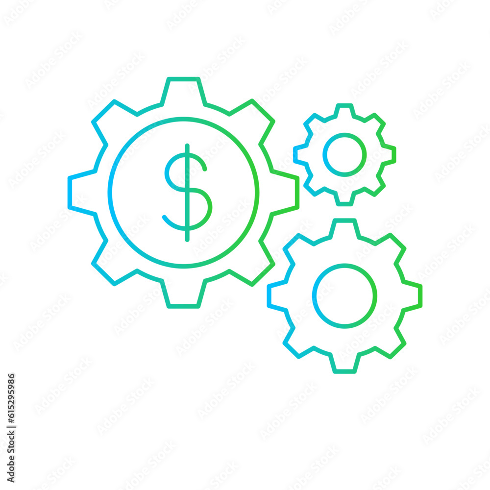 Management business and finance icon with green and blue gradient outline style. success cooperation, plan, task, virtual, office worker, document, platform. Vector Illustration Management business and finance icon with green and blue gradient outline style. success cooperation, plan, task, virtual, office worker, document, platform. Vector Illustration
