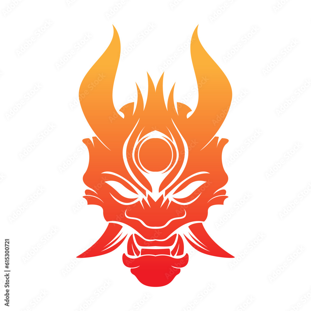 Demon logo icon design