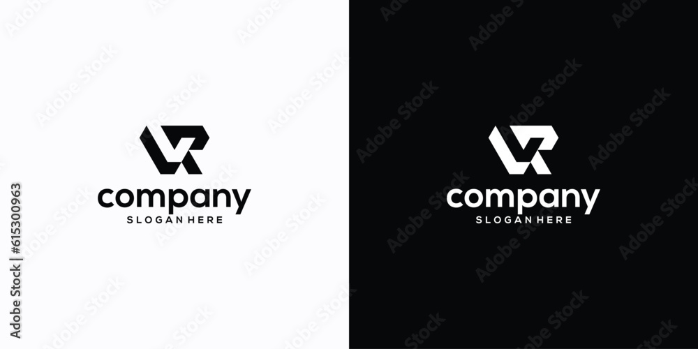 rv letter logo template