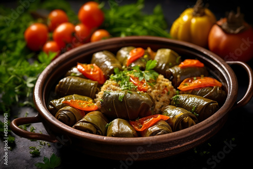 Dolma Warak Enab, Stuffed Grape Leaves photo