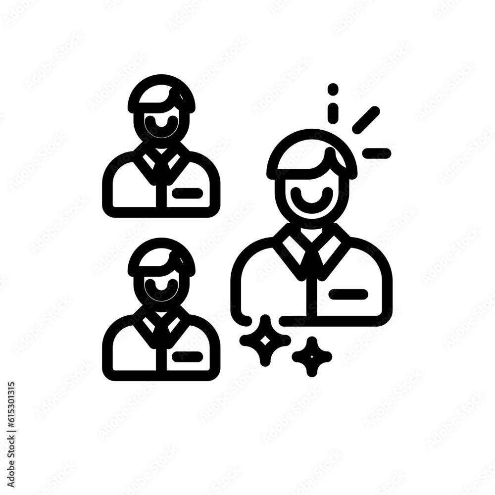 Business partner business and finance icon with black outline style. respect, logo, web, modern, peace, pictogram, person. Vector Illustration Business partner business and finance icon with black outline style. respect, logo, web, modern, peace, pictogram, person. Vector Illustration