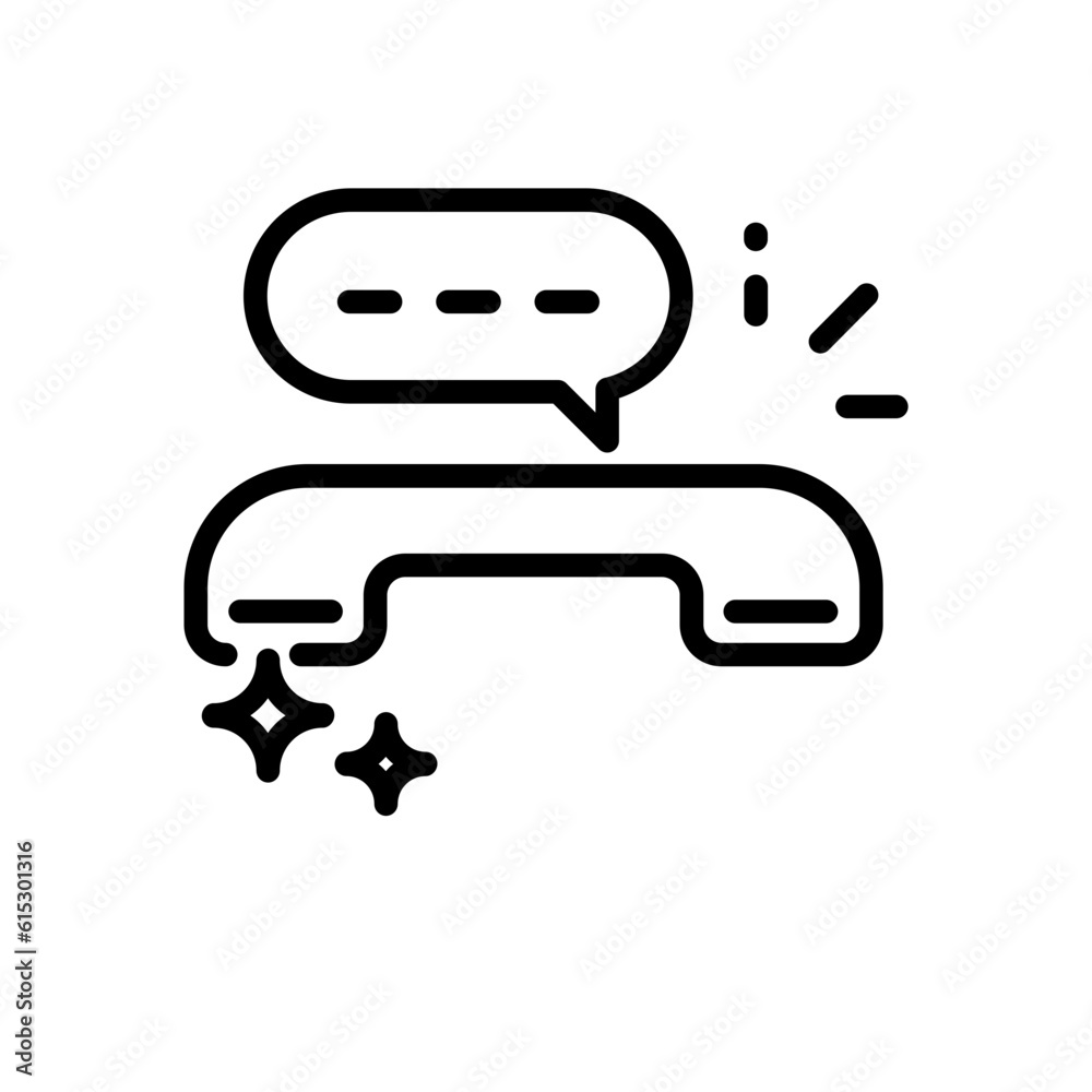 Phonecall business and finance icon with black outline style. app, silhouette, digital, technology, clipart, notify, modern. Vector Illustration Phonecall business and finance icon with black outline style. app, silhouette, digital, technology, clipart, notify, modern. Vector Illustration