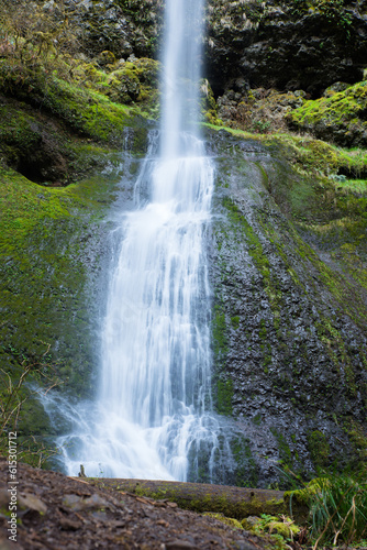 Mossy Waterfall From Below
