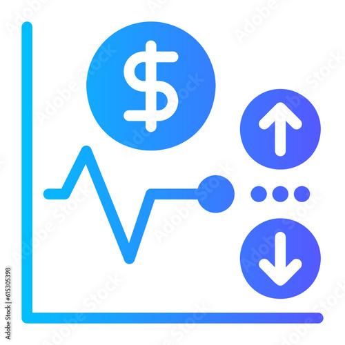 volatility gradient icon