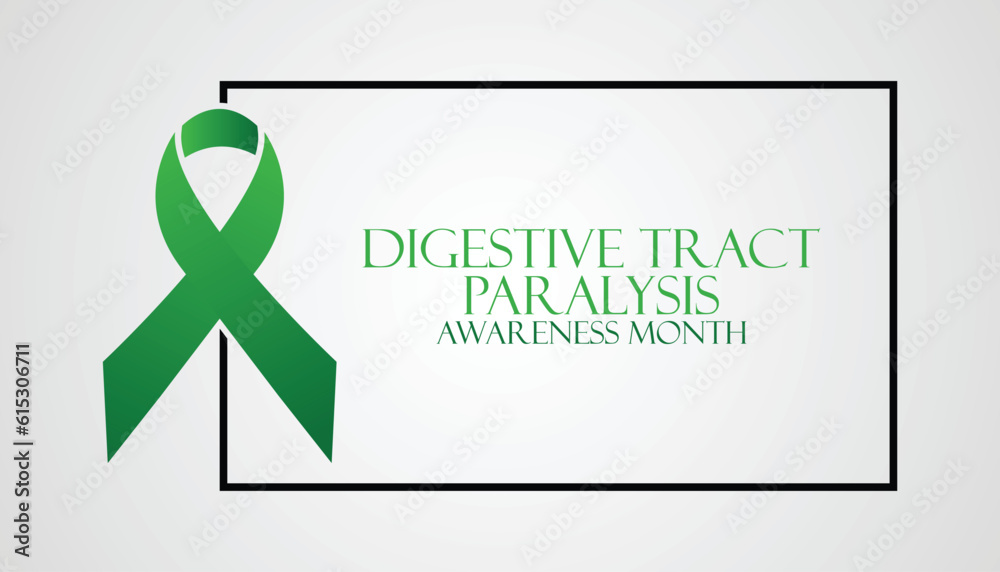 Digestive tract paralysis awareness month is observed every year in August. Health awareness vector. Digestive tract paralysis awareness month is observed every year in August. Health awareness vector.