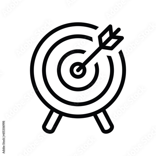 Target goal vector icon