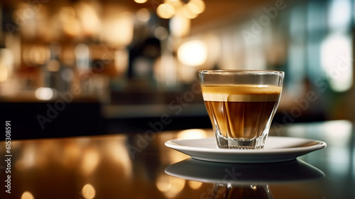 coffee cup on table with coffee shop background in the morning mood collection of beverage  coffee theme