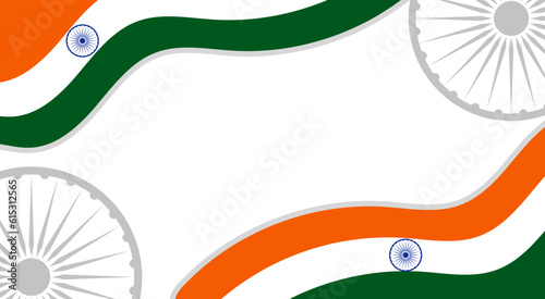 15th August Indian Independence celebration vector design with copy space area