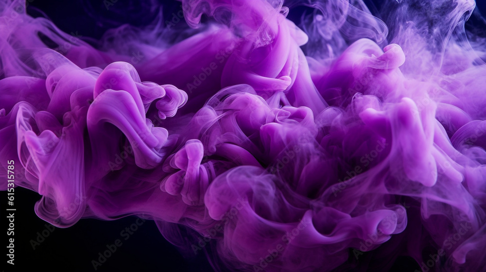 purple smoke as it intertwines with the air, Generative AI purple smoke as it intertwines with the air, Generative AI
