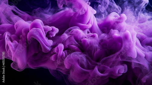 purple smoke as it intertwines with the air, Generative AI
