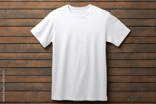 Blank white t shirt mockup Generative AI