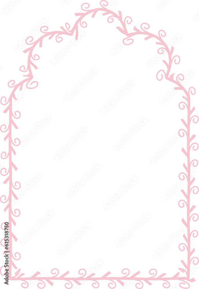 Cinquefoil Arch pink pastel spiral Leaf rectangular frame architectural window door laurel flower frame floral leaf leaves borders natural botanical branches decoration wedding anniversary celebration Cinquefoil Arch pink pastel spiral Leaf rectangular frame architectural window door laurel flower frame floral leaf leaves borders natural botanical branches decoration wedding anniversary celebration
