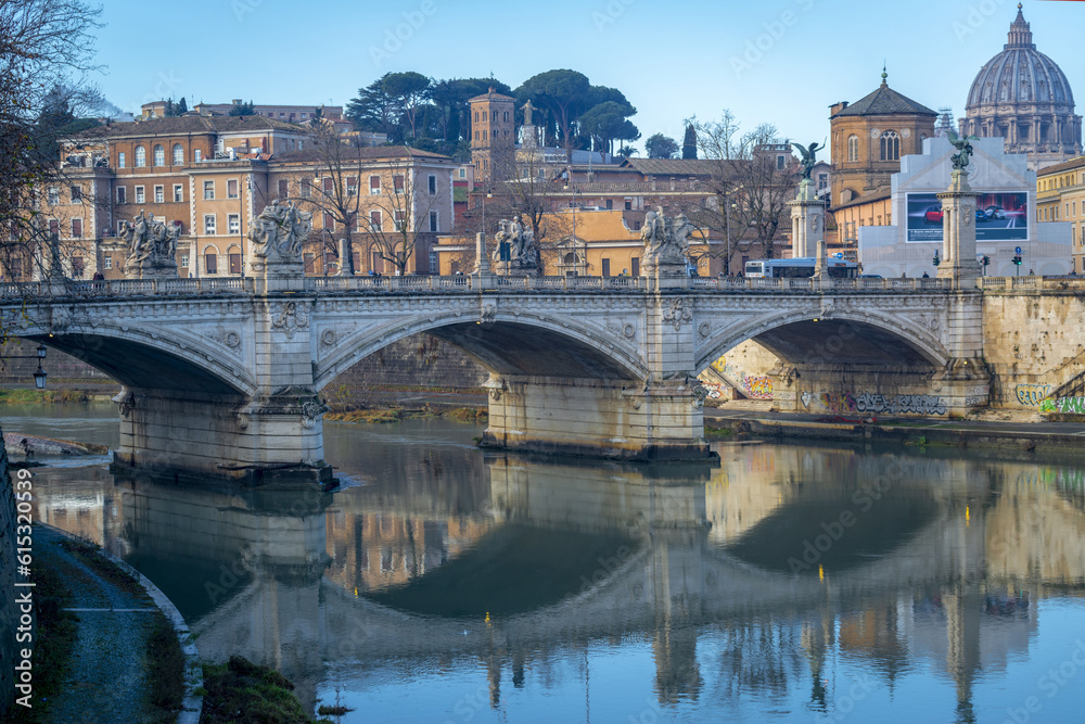 Le Pont Saint-Ange à Rome