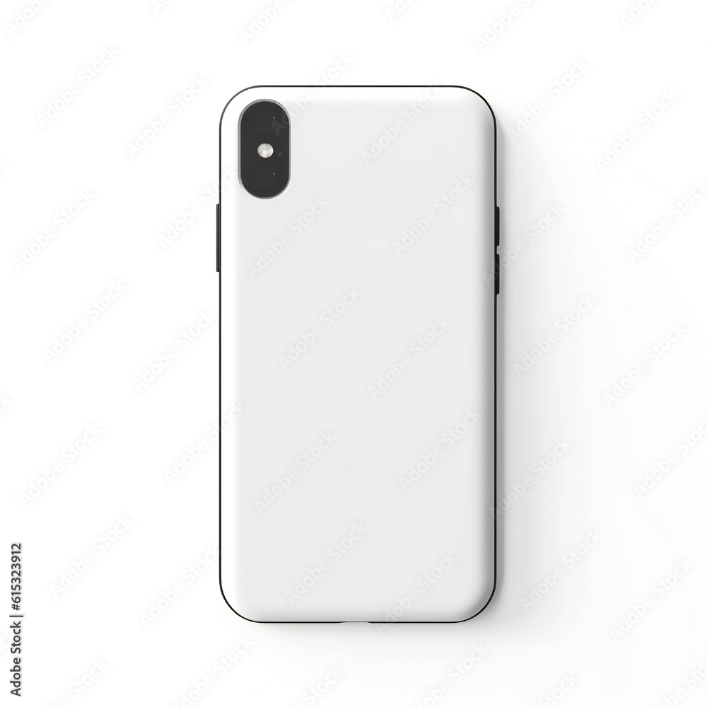 Blank phone cover mockup template Generative AI Blank phone cover mockup template Generative AI