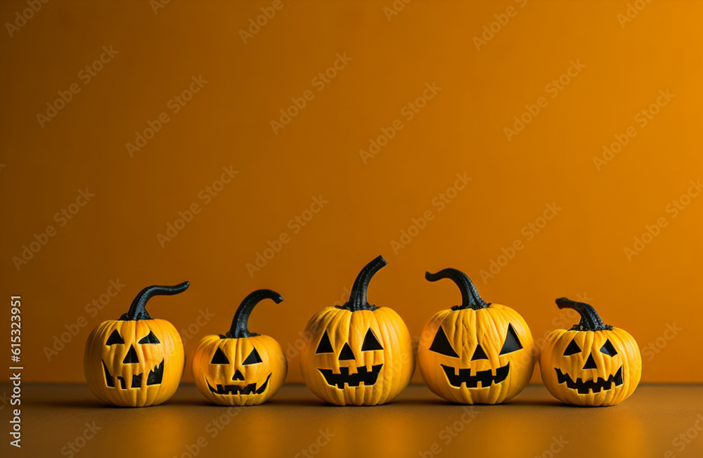 3D Halloween with pumpkins character ,banner for the holidays, poster, cover, flyer, and colorful brochure. Halloween design. 3D Halloween with pumpkins character ,banner for the holidays, poster, cover, flyer, and colorful brochure. Halloween design.