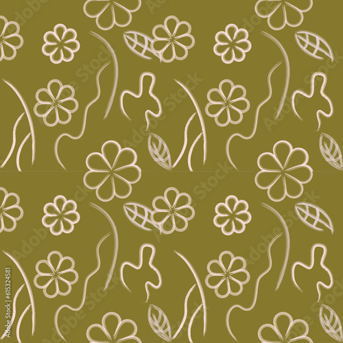 seamless pattern with flowers