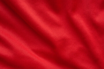 Red sports clothing fabric football shirt jersey texture background