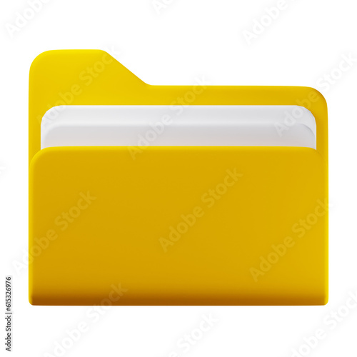 file folder 3d icon