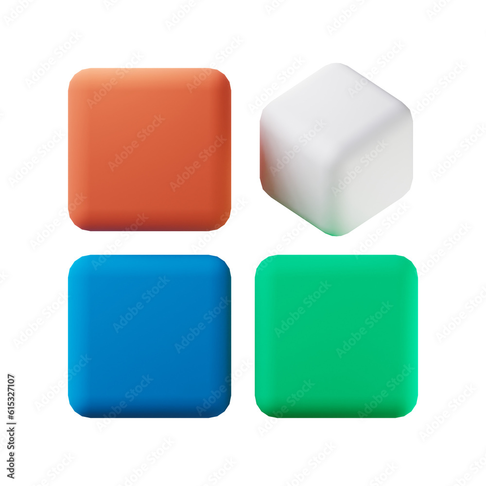 app menu 3d icon app menu 3d icon