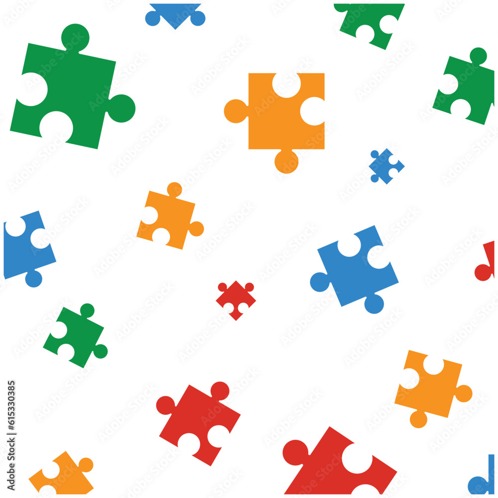 Naklejka premium background with puzzle motif vector