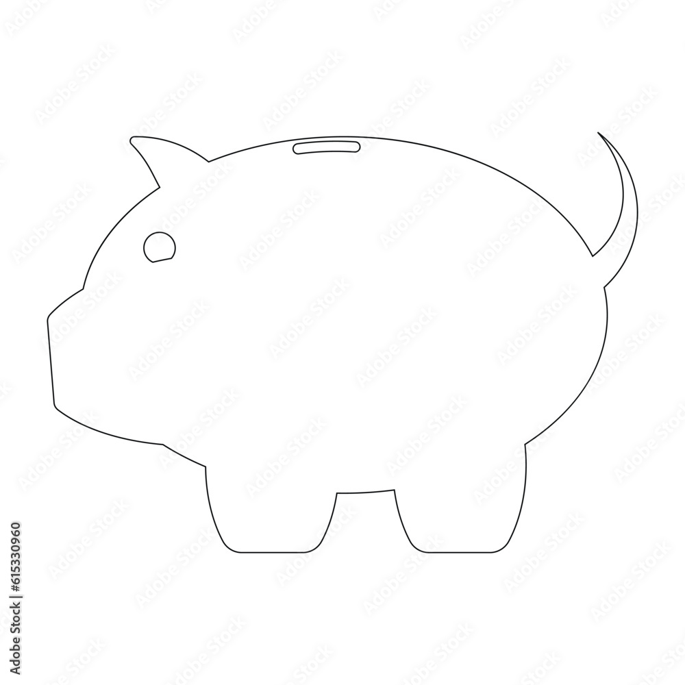 Piggy Bank Icon vector Piggy Bank Icon vector