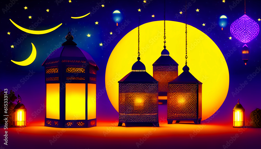Eid Alfitr Moon With a Background, Wallpaper Free Download Eid Alfitr Moon With a Background, Wallpaper Free Download