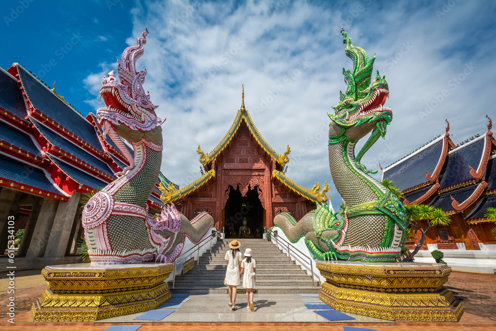 Fototapeta premium Wat Ban Den temple or Wat Den Sa Lee Si Muang Gan at Chiang Mai, Thailand