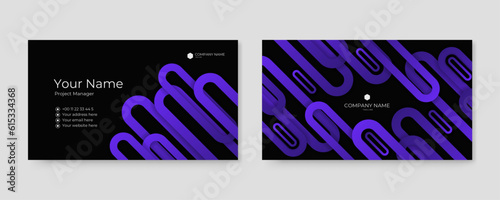 vector abstract business card template