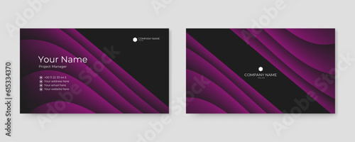 vector abstract business card template