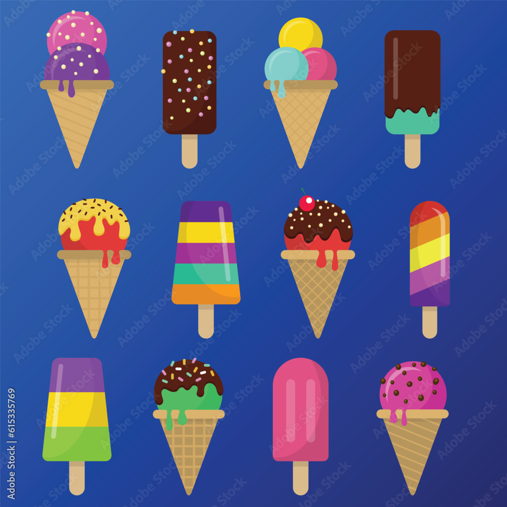 ice cream collection ice cream collection