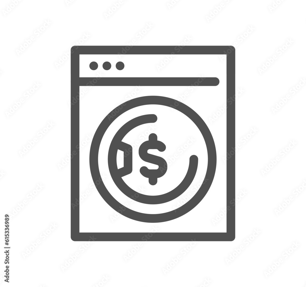 Financial crime related icon outline and linear vector. Financial crime related icon outline and linear vector.