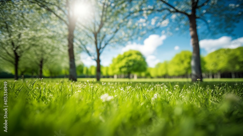 Blur park garden tree in nature background