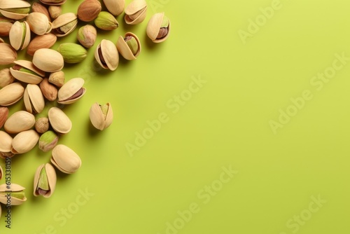 Obraz na płótnie Pistachio nuts mockup. Generate Ai