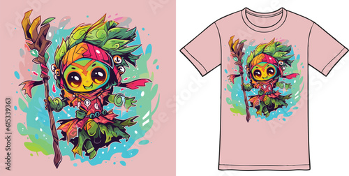 Captivating character artwork for your tshirt project