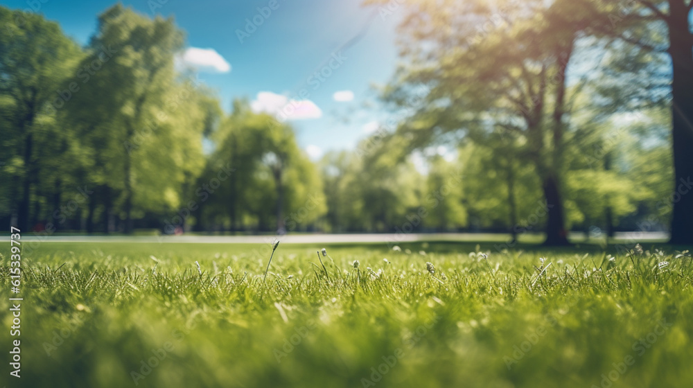 Blur park garden tree in nature background