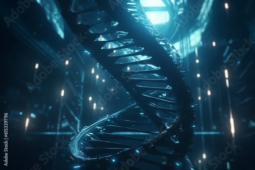 background with dna. 