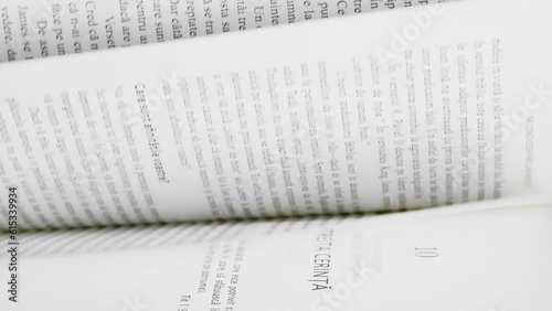 Continuous Flipping Pages Scrolling A Book 