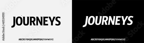 Foto Modern minimal alphabet fonts