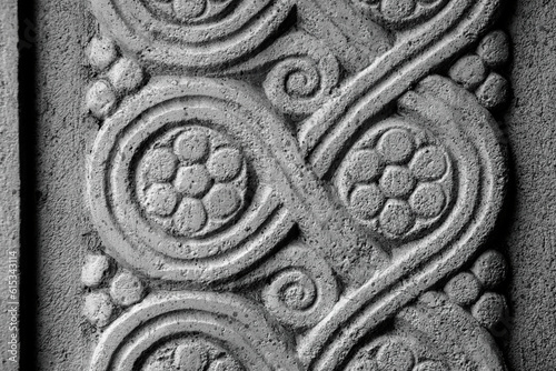 Floral ornament on secession building in Budapest,Hungary.