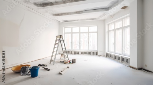 Home refurbishment project. Improving and renovating a living space to enhance its aesthetic appeal, functionality, and overall value. Generative AI