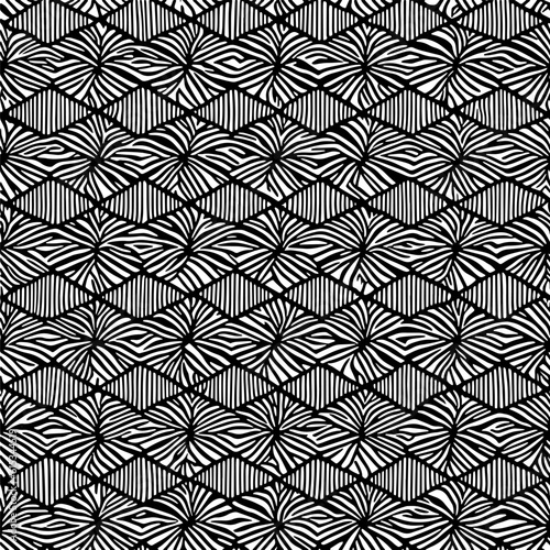 Abstract line and parallelogram patterns. Design for the fabric industry. Vector illustration