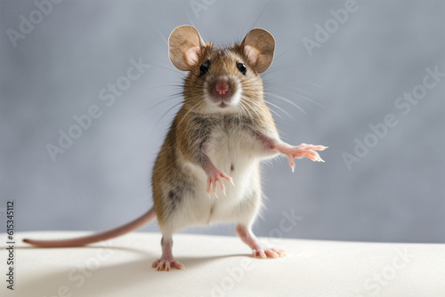 Generaive AI.
a mouse is standing photo