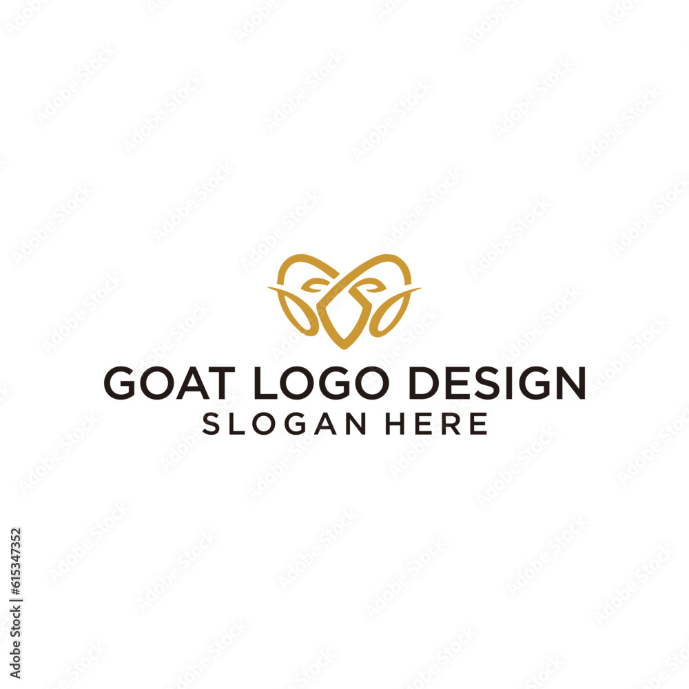 goat logo design