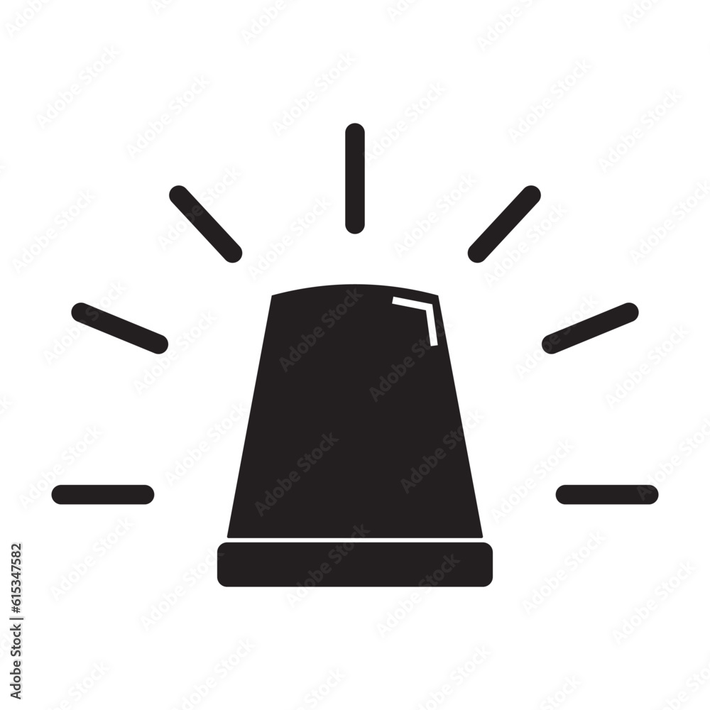 siren light icon vector siren light icon vector