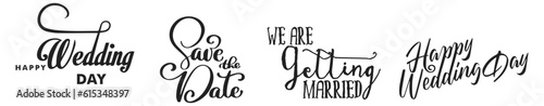 Wedding wishes Anniversary Vector Hand Lettering with Cursive Floral Custom Lettering Design. Vector Design.