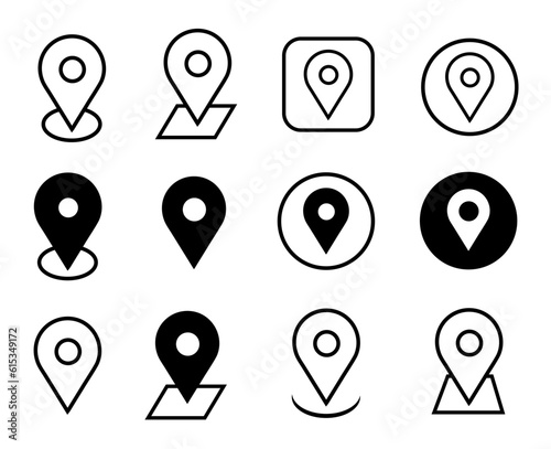 Address place icon symbol vector illustration