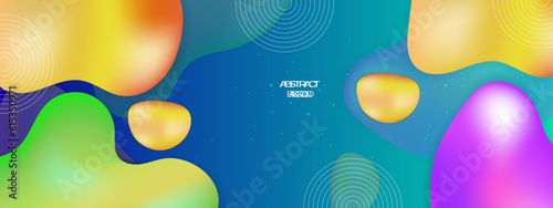 Vector modern colorful colourful abstract background with fluid shapes