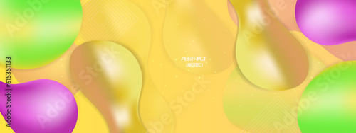 Vector abstract colorful colourful gradient background with fluid shapes